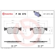 P06070_2.JPG Kit pastiglie freno, Freno a disco P 06 070 BREMBO per BMW