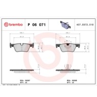 P06071_2.JPG Kit pastiglie freno, Freno a disco P 06 071 BREMBO per BMW