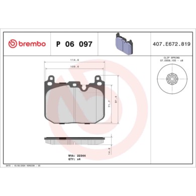 P06097_2.JPG Kit pastiglie freno, Freno a disco P 06 097 BREMBO per BMW MINI