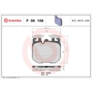 P06106_2.JPG Kit pastiglie freno, Freno a disco P 06 106 BREMBO per BMW ROLLS-ROYCE