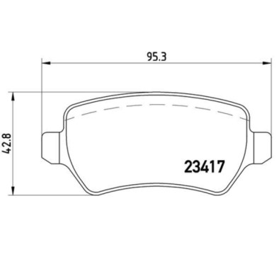 P10013_2.JPG Kit pastiglie freno, Freno a disco P 10 013 BREMBO