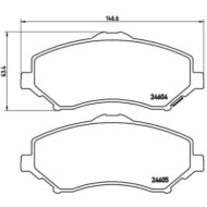 P11025_2.JPG Kit pastiglie freno, Freno a disco P 11 025 BREMBO per VW FIAT JEEP CHRYSLER
