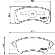 P16011_2.JPG Kit pastiglie freno, Freno a disco P 16 011 BREMBO per MITSUBISHI DAIHATSU
