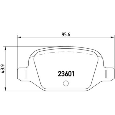 P23064_2.JPG Kit pastiglie freno, Freno a disco P 23 064 BREMBO per CITROEN FIAT LANCIA