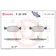P23079_2.JPG Kit pastiglie freno, Freno a disco P 23 079 BREMBO per FIAT