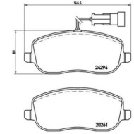 P23100_2.JPG Kit pastiglie freno, Freno a disco P 23 100 BREMBO per FIAT