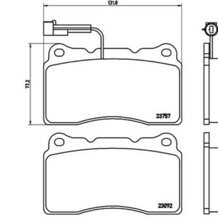 P23115_2.JPG Kit pastiglie freno, Freno a disco P 23 115 BREMBO per ALFA ROMEO LANCIA