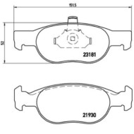 P23125_2.JPG Kit pastiglie freno, Freno a disco P 23 125 BREMBO per FIAT LANCIA