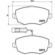 P23128_2.JPG Kit pastiglie freno, Freno a disco P 23 128 BREMBO per LANCIA
