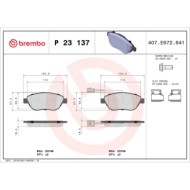 P23137_2.JPG Kit pastiglie freno, Freno a disco P 23 137 BREMBO per OPEL FIAT