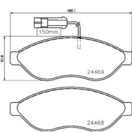 P23143_2.JPG Kit pastiglie freno, Freno a disco P 23 143 BREMBO per PEUGEOT CITROEN OPEL FIAT