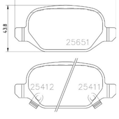 P23151_2.JPG Kit pastiglie freno, Freno a disco P 23 151 BREMBO per FIAT
