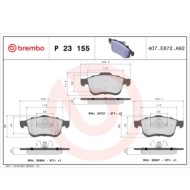 P23155_2.JPG Kit pastiglie freno, Freno a disco P 23 155 BREMBO per FIAT