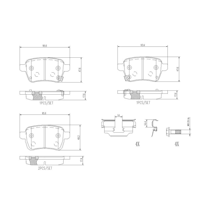 P23190_2.JPG Kit pastiglie freno, Freno a disco P 23 190 BREMBO per FIAT