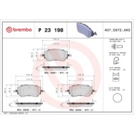 P23198_2.JPG Kit pastiglie freno, Freno a disco P 23 198 BREMBO per FIAT