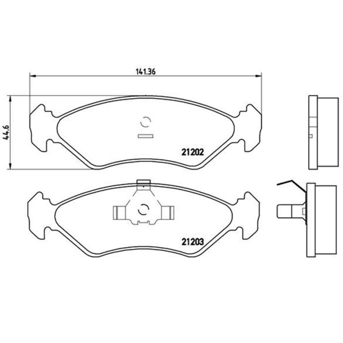 P24028_2.JPG Kit pastiglie freno, Freno a disco P 24 028 BREMBO per FORD