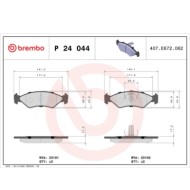 P24044_2.JPG Kit pastiglie freno, Freno a disco P 24 044 BREMBO per FORD MAZDA