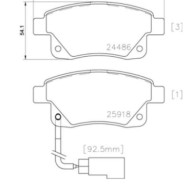 P24066_2.JPG Kit pastiglie freno, Freno a disco P 24 066 BREMBO per FORD