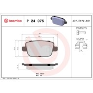 P24075_2.JPG Kit pastiglie freno, Freno a disco P 24 075 BREMBO per FORD