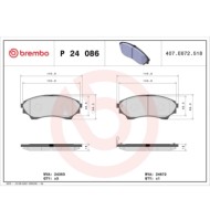 P24086_2.JPG Kit pastiglie freno, Freno a disco P 24 086 BREMBO per FORD MAZDA