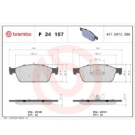 P24157_2.JPG Kit pastiglie freno, Freno a disco P 24 157 BREMBO per FORD