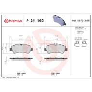 P24160_2.JPG Kit pastiglie freno, Freno a disco P 24 160 BREMBO per FORD