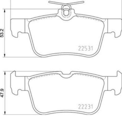 P24175_2.JPG Kit pastiglie freno, Freno a disco P 24 175 BREMBO per FORD