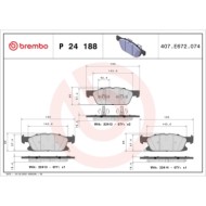 P24188_2.JPG Kit pastiglie freno, Freno a disco P 24 188 BREMBO per FORD
