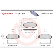 P28034_2.JPG Kit pastiglie freno, Freno a disco P 28 034 BREMBO per HONDA