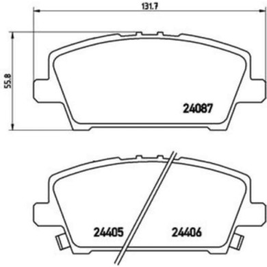 P28037_2.JPG Kit pastiglie freno, Freno a disco P 28 037 BREMBO per HONDA