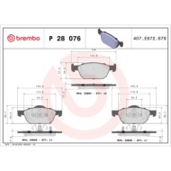 P28076_2.JPG Kit pastiglie freno, Freno a disco P 28 076 BREMBO per HONDA