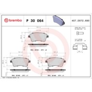 P30064_2.JPG Kit pastiglie freno, Freno a disco P 30 064 BREMBO per KIA