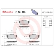 P30069_2.JPG Kit pastiglie freno, Freno a disco P 30 069 BREMBO per HYUNDAI