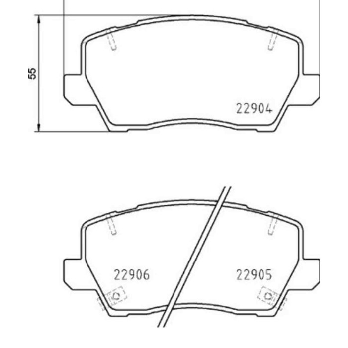 P30114_2.JPG Kit pastiglie freno, Freno a disco P 30 114 BREMBO per KIA