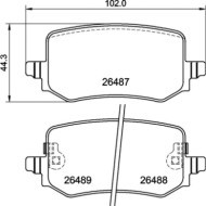 P30139_2.JPG Kit pastiglie freno, Freno a disco P 30 139 BREMBO per HYUNDAI KIA