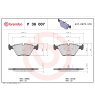 P36007_2.JPG Kit pastiglie freno, Freno a disco P 36 007 BREMBO per JAGUAR DAIMLER