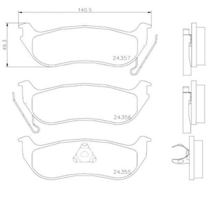 P37009_2.JPG Kit pastiglie freno, Freno a disco P 37 009 BREMBO per JEEP