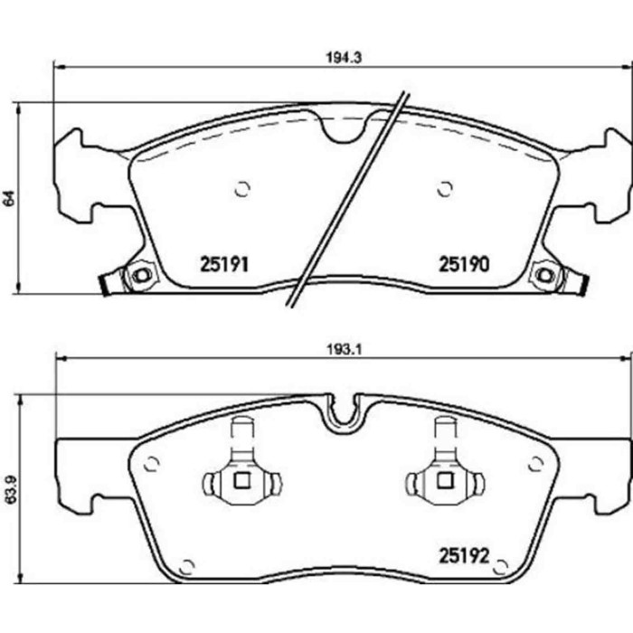 P37015_2.JPG Kit pastiglie freno, Freno a disco P 37 015 BREMBO per JEEP DODGE