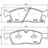 P37015_2.JPG Kit pastiglie freno, Freno a disco P 37 015 BREMBO per JEEP DODGE
