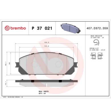 P37021_2.JPG Kit pastiglie freno, Freno a disco P 37 021 BREMBO per JEEP