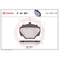 P44001_2.JPG Kit pastiglie freno, Freno a disco P 44 001 BREMBO per LAND ROVER