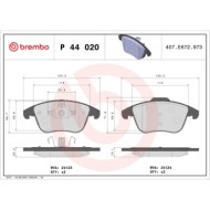 P44020_2.JPG Kit pastiglie freno, Freno a disco P 44 020 BREMBO per LAND ROVER MG