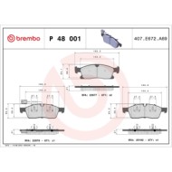 P48001_2.JPG Kit pastiglie freno, Freno a disco P 48 001 BREMBO per MASERATI