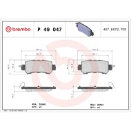 P49047_2.JPG Kit pastiglie freno, Freno a disco P 49 047 BREMBO per MAZDA