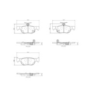 Kit pastiglie freno, Freno a disco P 49 064 BREMBO per MAZDA