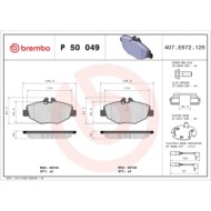 P50049_2.JPG Kit pastiglie freno, Freno a disco P 50 049 BREMBO per MERCEDES-BENZ