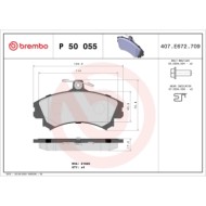 P50055_2.JPG Kit pastiglie freno, Freno a disco P 50 055 BREMBO per MITSUBISHI SMART BAIC
