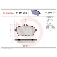 P50056_2.JPG Kit pastiglie freno, Freno a disco P 50 056 BREMBO per MERCEDES-BENZ