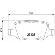 P50058_2.JPG Kit pastiglie freno, Freno a disco P 50 058 BREMBO per MERCEDES-BENZ