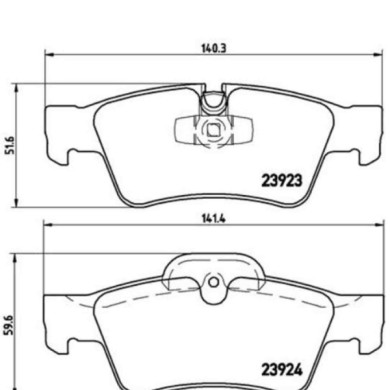 P50064_2.JPG Kit pastiglie freno, Freno a disco P 50 064 BREMBO per MERCEDES-BENZ
